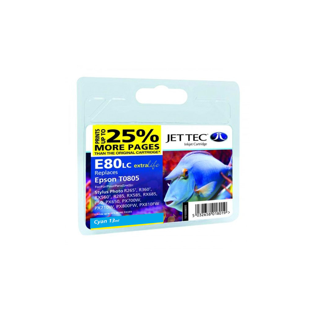 Картридж Jet Tec Epson StPh P50/PX660/PX720WD Cyan (110E008002)