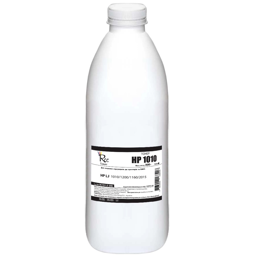 Тонер HP LJ1010/1200/1160/2015, 300г Black RC (RC701-2-300) Тонер HP LJ1010/1200/1160/2015, 300г Black RC (RC701-2-300)