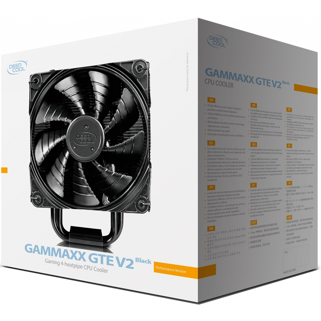 Кулер для процессора Deepcool GAMMAXX GTE V2 BLACK - 8