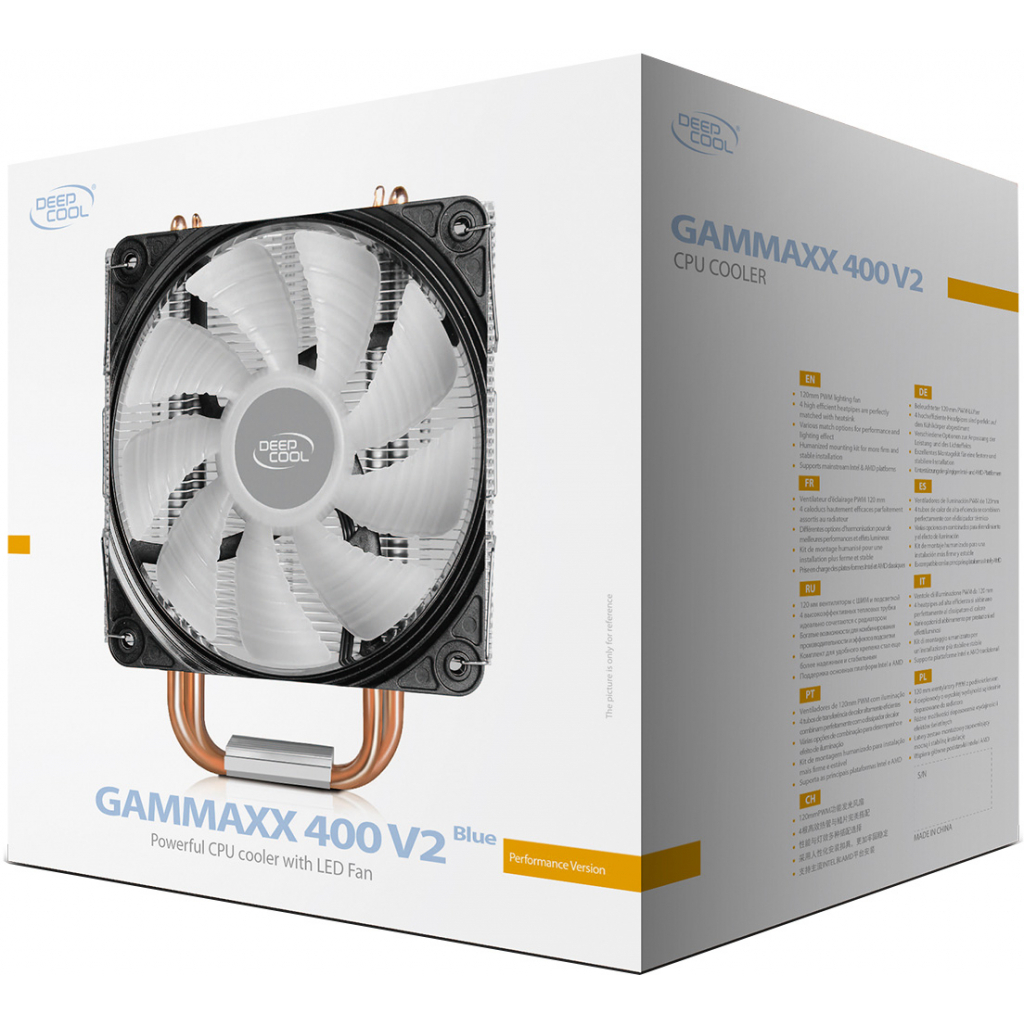 Кулер для процессора Deepcool GAMMAXX 400 V2 BLUE - 10