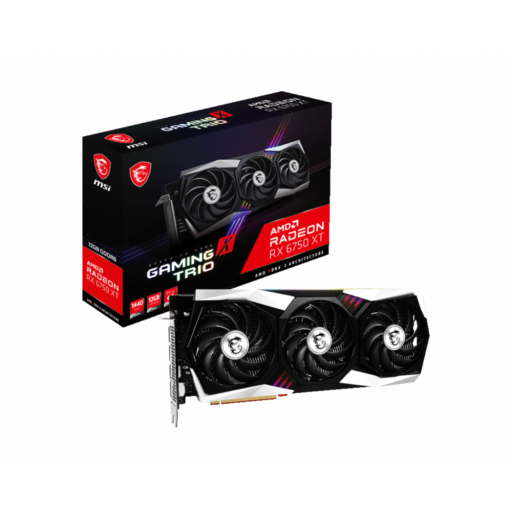 Видеокарта MSI Radeon RX 6750 XT 12Gb GAMING X TRIO (RX 6750 XT GAMING X TRIO 12G)