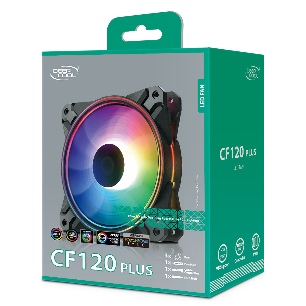 Кулер для корпуса Deepcool CF120 PLUS - 9