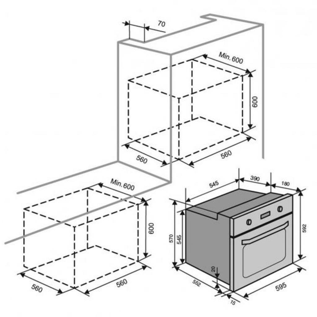 Духовой шкаф Ventolux MANCHESTER - 3
