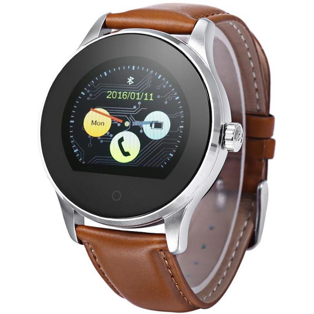 Смарт-часы UWatch K88H Brown Leather Strap (F_59769) - 1