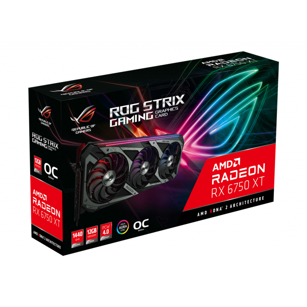 Видеокарта ASUS Radeon RX 6750 XT 12Gb ROG STRIX OC GAMING (ROG-STRIX-RX6750XT-O12G-GAMING) - 3