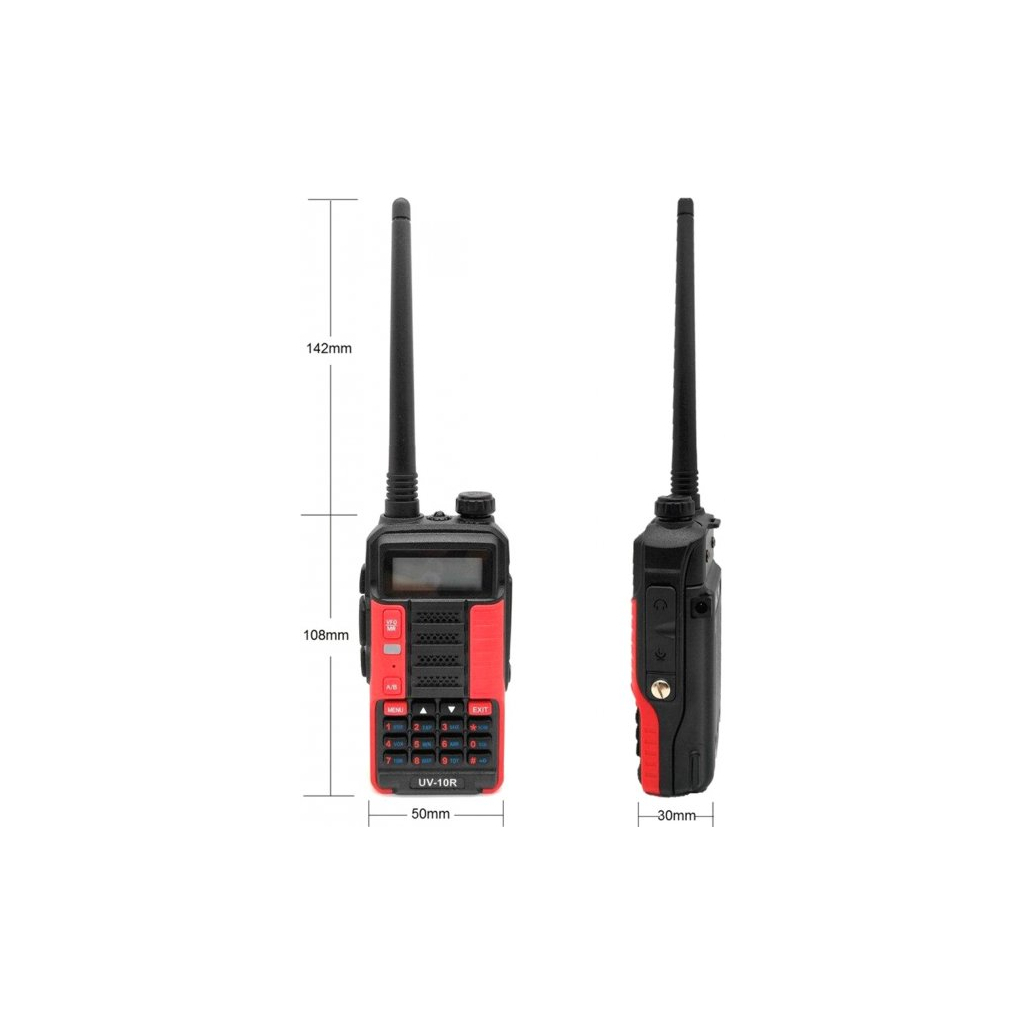Портативная рация Baofeng UV-10R Red - 2