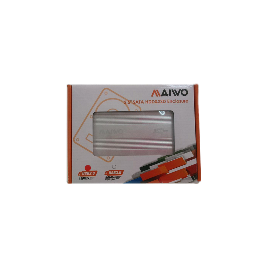 Карман внешний Maiwo K2501A-U2S silver - 3