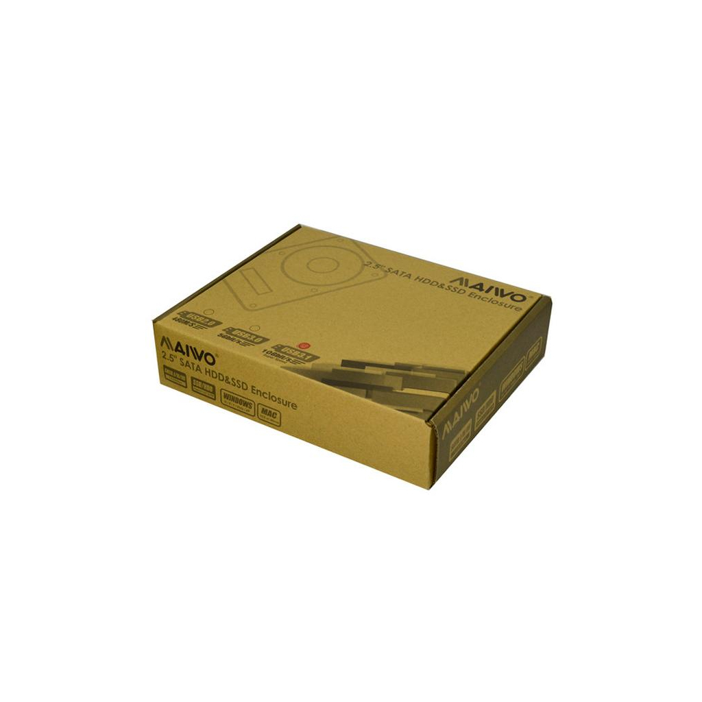 Карман внешний Maiwo 2.5" SATA HDD/SSD to USB3.1 GEN2 Type-C (45768) - 5