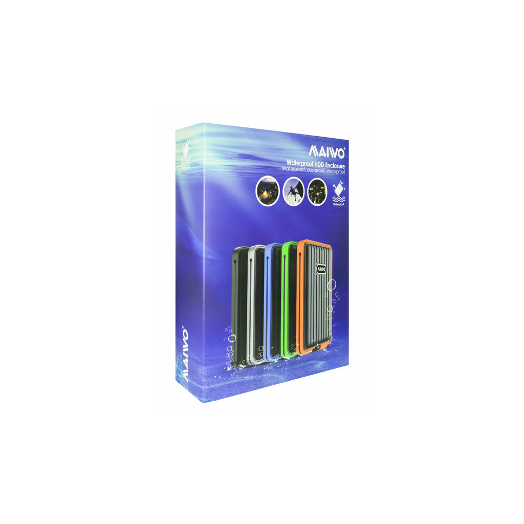 Карман внешний Maiwo для HDD/SSD 2.5" SATA через USB3.1 Type-C (K2529G1 silver) - 8