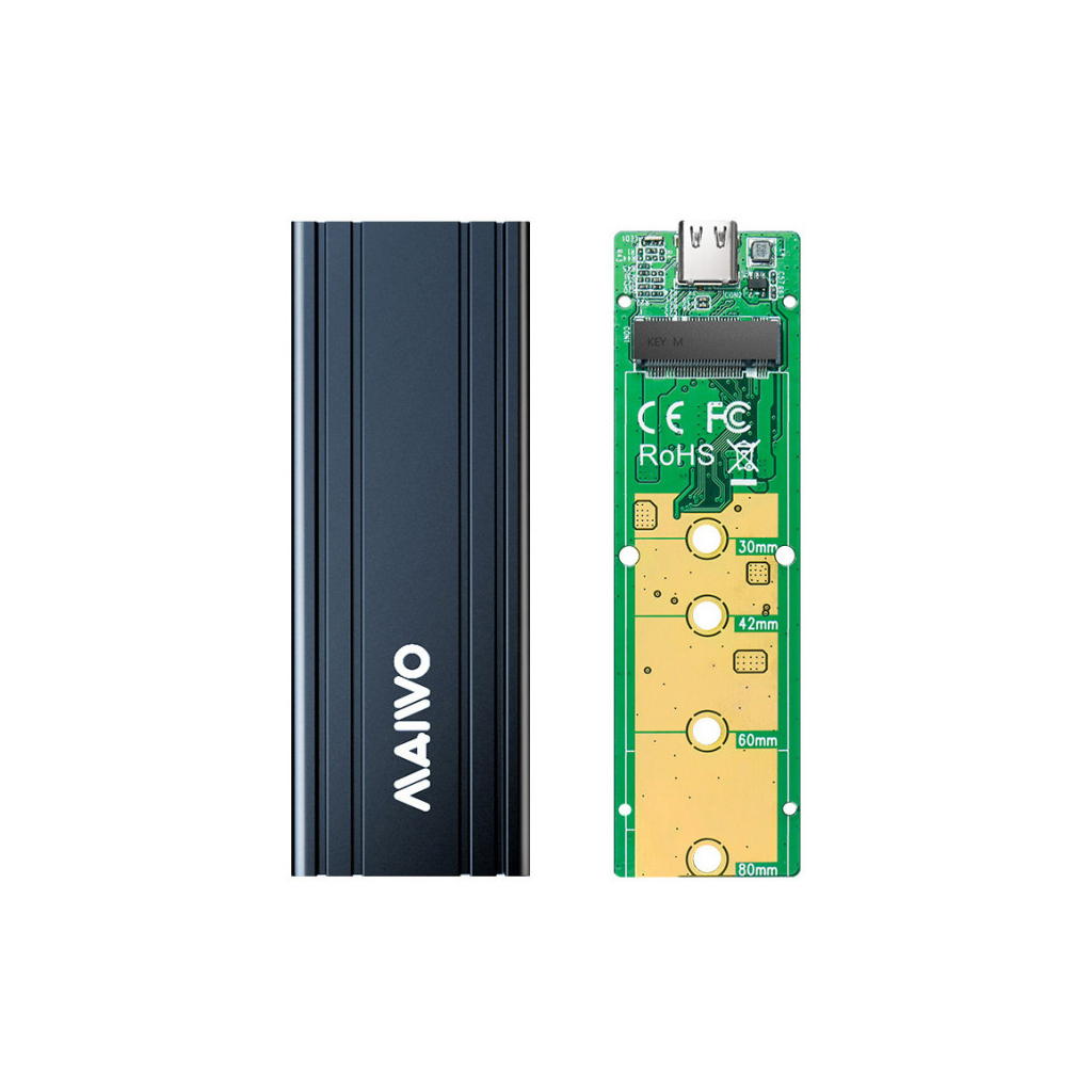 Карман внешний Maiwo M.2 SSD NVMe (PCIe) — USB 3.1 Type-C (K1686P space grey) - 5 Карман внешний Maiwo M.2 SSD NVMe (PCIe) — USB 3.1 Type-C (K1686P space grey) - 5