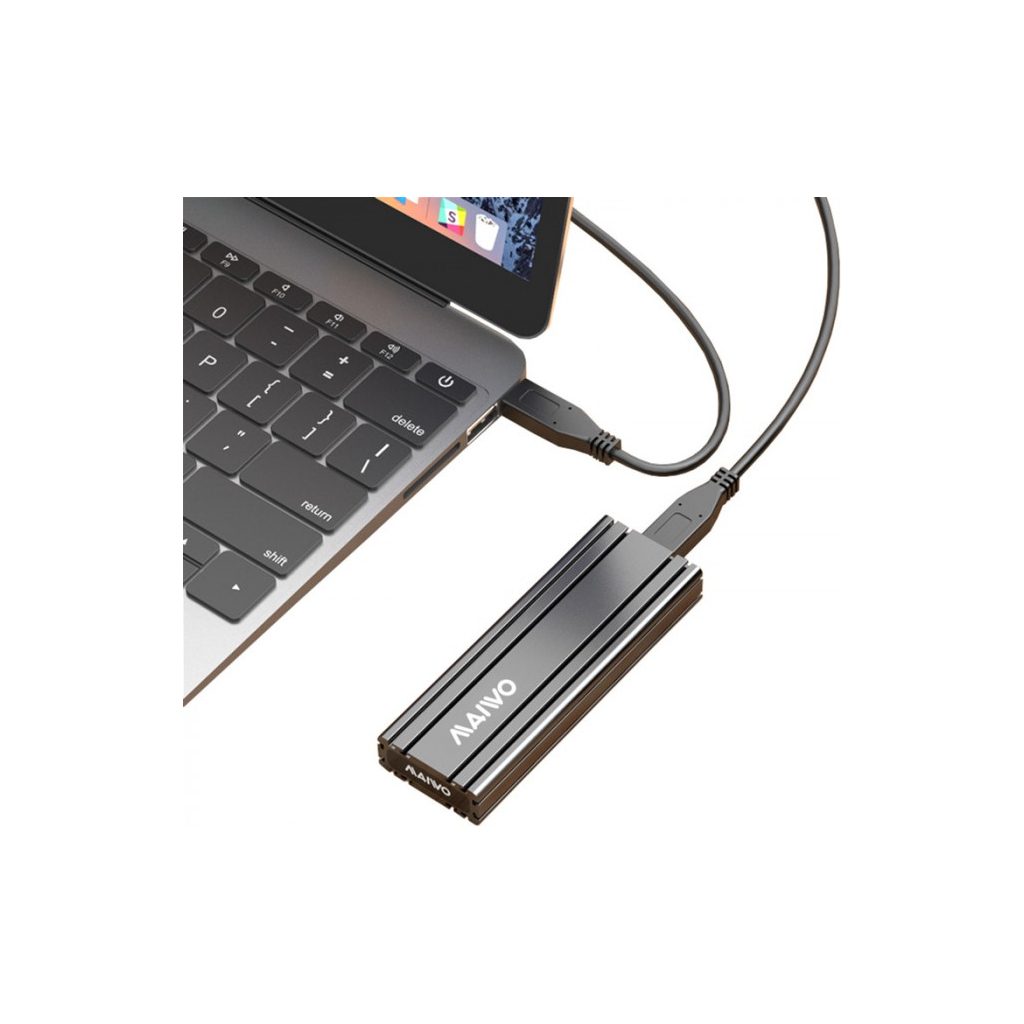Карман внешний Maiwo M.2 SSD NVMe (PCIe) USB3.1 GEN2 Type-C (K1686P) - 6 Карман внешний Maiwo M.2 SSD NVMe (PCIe) USB3.1 GEN2 Type-C (K1686P) - 6