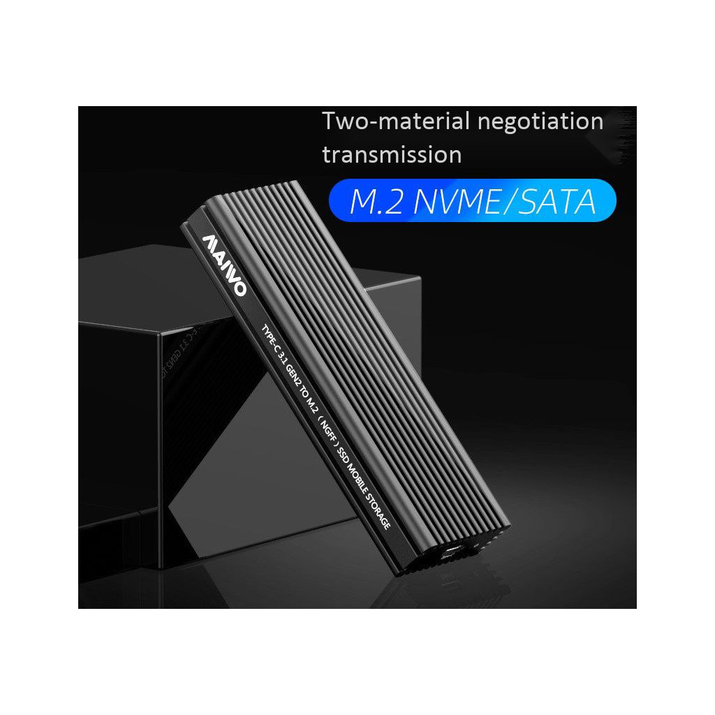 Карман внешний Maiwo M.2 SSD NVMe/SATA combo USB3.1 GEN2 Type-C al. (K1687P2) - 5