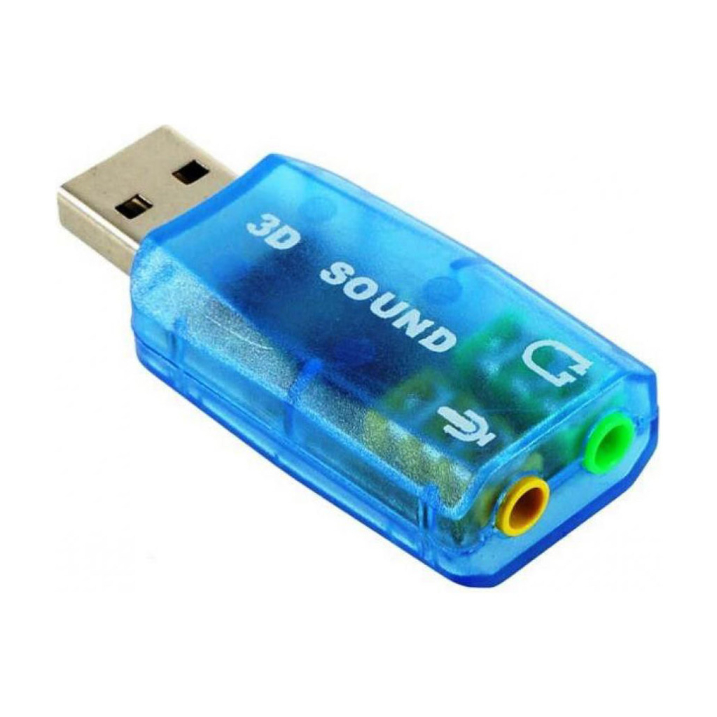 Звуковая плата Dynamode USB 6(5.1) blue (USB-SOUNDCARD2.0 blue) - 1 Звуковая плата Dynamode USB 6(5.1) blue (USB-SOUNDCARD2.0 blue) - 1