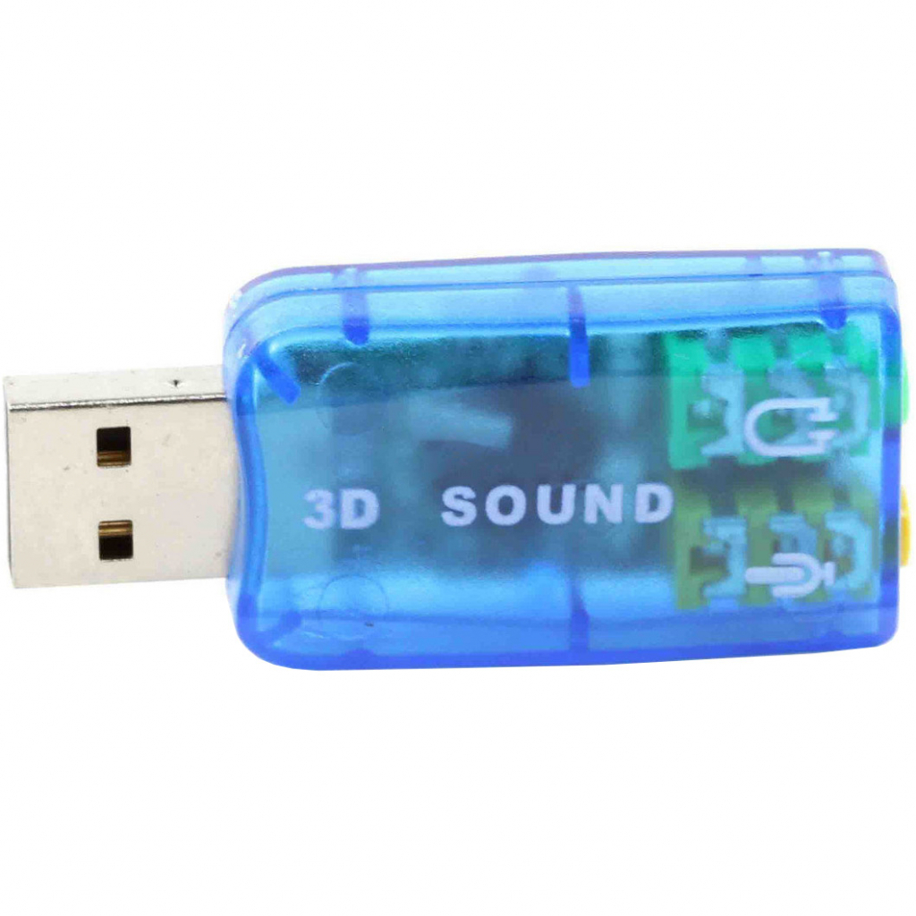 Звуковая плата Dynamode USB 6(5.1) blue (USB-SOUNDCARD2.0 blue) Звуковая плата Dynamode USB 6(5.1) blue (USB-SOUNDCARD2.0 blue)