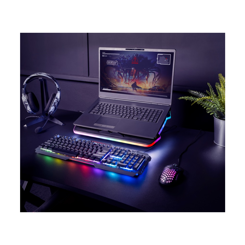 Подставка для ноутбука Trust GXT 1126 Aura (17") RGB Black (24192_TRUST) - 1