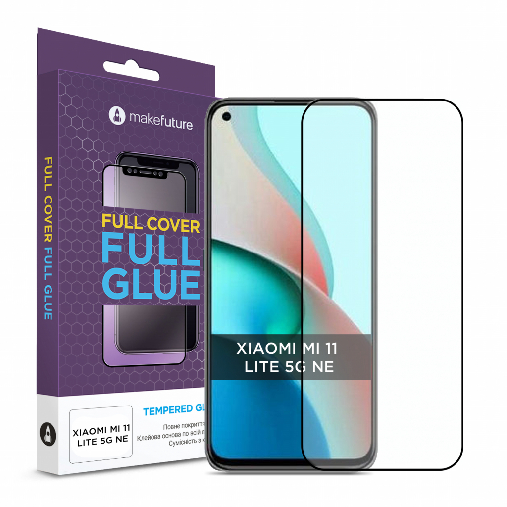 Стекло защитное MakeFuture Xiaomi Mi 11 Lite 5G NE (MGF-XM11L5GNE) Стекло защитное MakeFuture Xiaomi Mi 11 Lite 5G NE (MGF-XM11L5GNE)