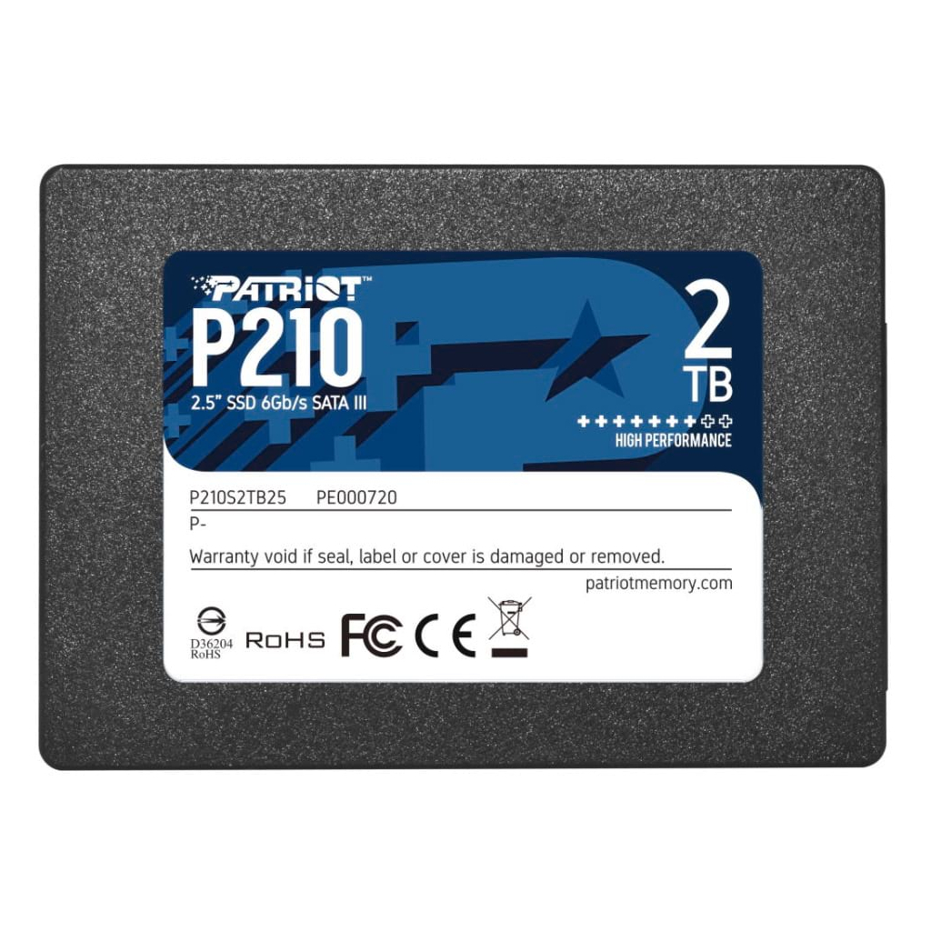 Накопитель SSD 2.5" 2TB Patriot (P210S2TB25)