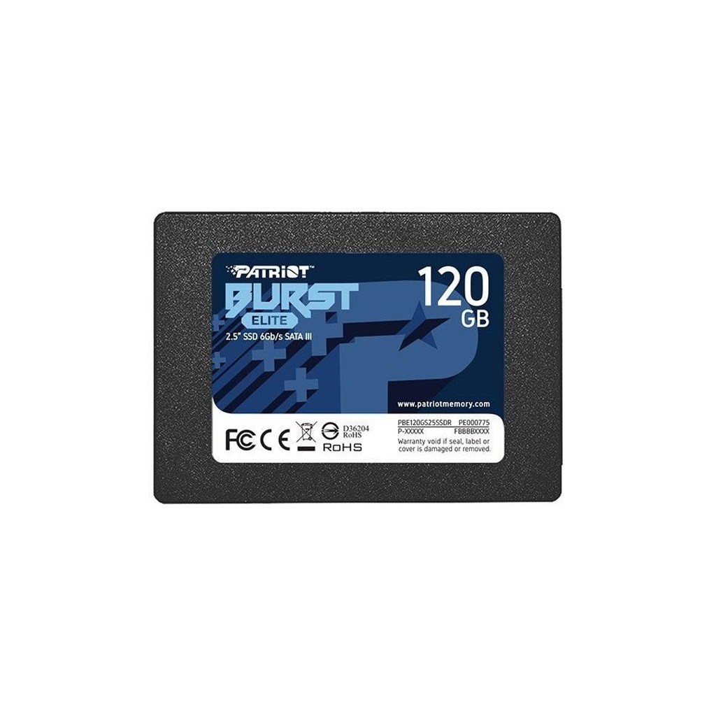 Накопитель SSD 2.5" 120GB Burst Elite Patriot (PBE120GS25SSDR)