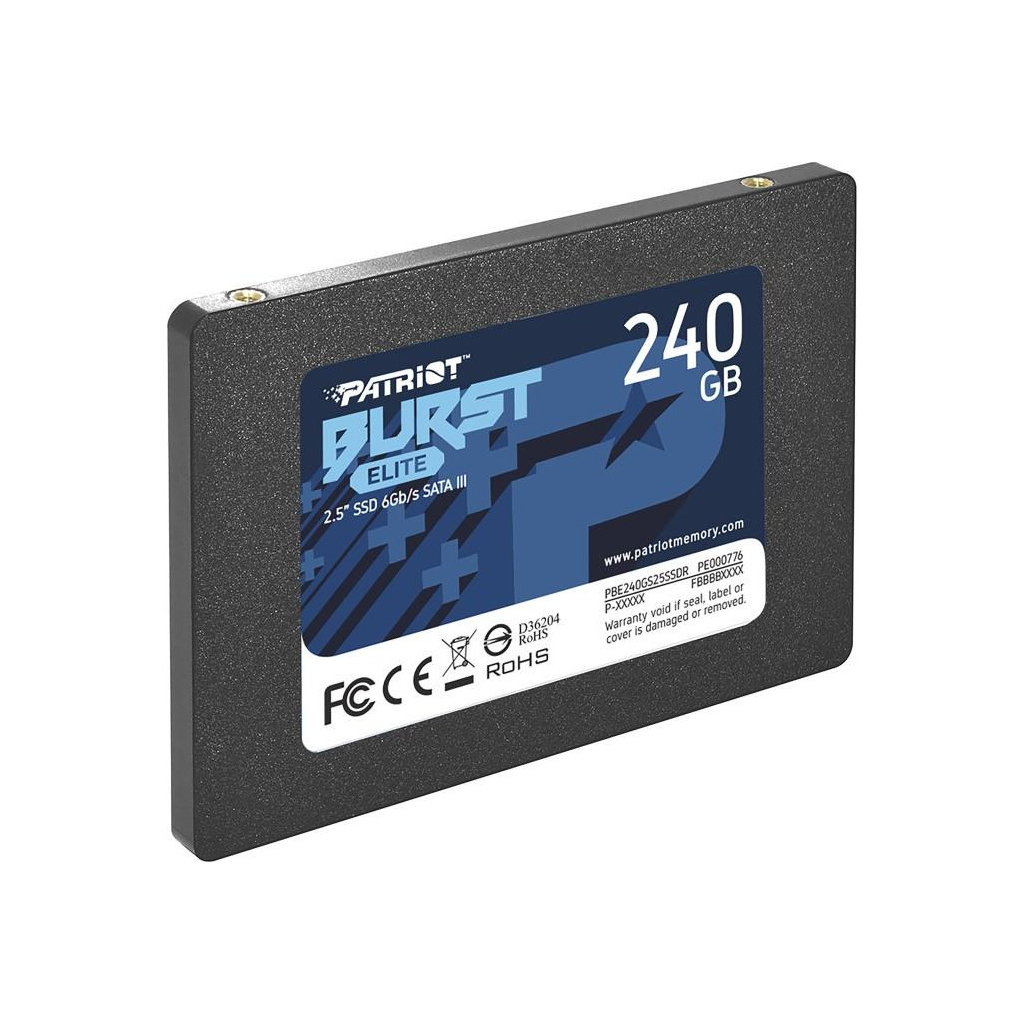 Накопитель SSD 2.5" 240GB Burst Elite Patriot (PBE240GS25SSDR) - 1