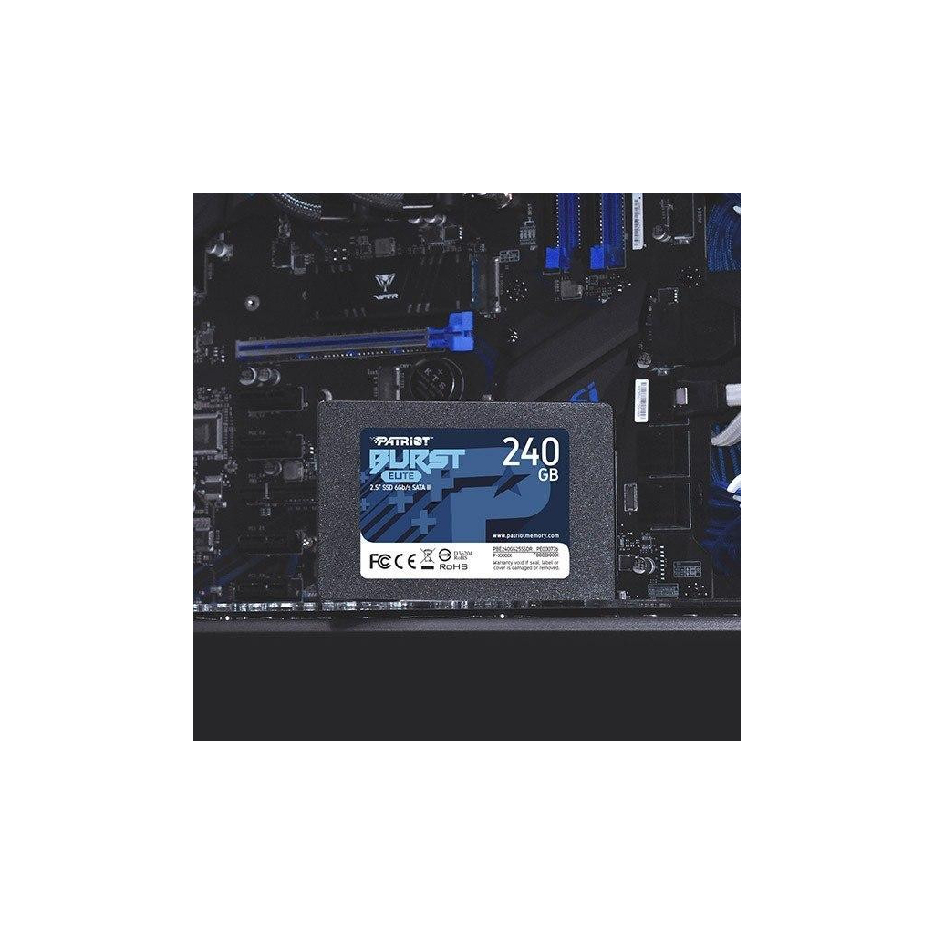 Накопитель SSD 2.5" 240GB Burst Elite Patriot (PBE240GS25SSDR) - 4