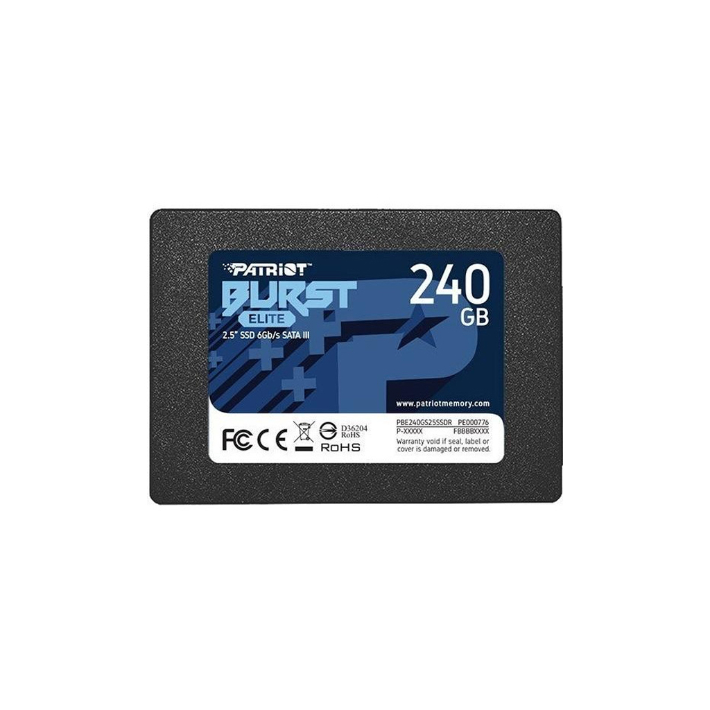 Накопитель SSD 2.5" 240GB Burst Elite Patriot (PBE240GS25SSDR)