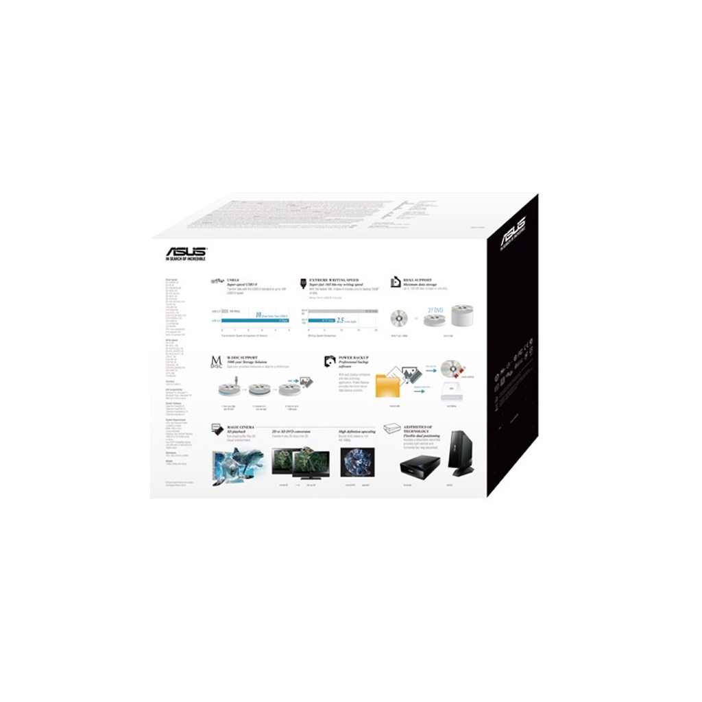 Оптический привод Blu-Ray ASUS BW-16D1H-U PRO/BLK/G/AS - 2