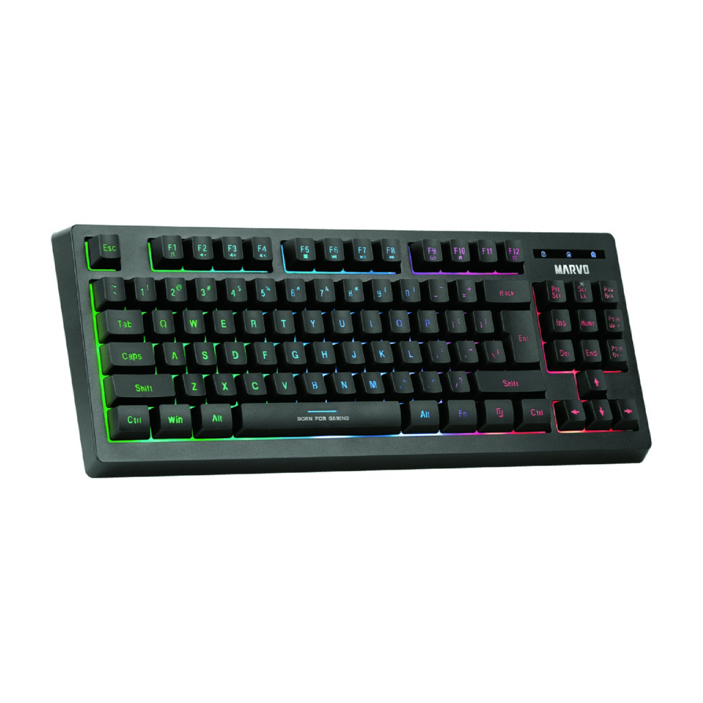 Клавиатура Marvo K607 3 colors-LED USB (K607) - 1