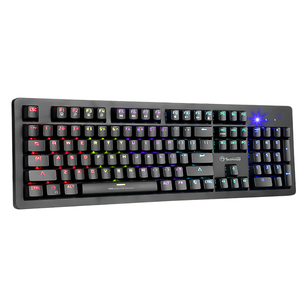 Клавиатура Marvo KG916 Multi-LED Mechanical Blue Switch USB (KG916) - 2