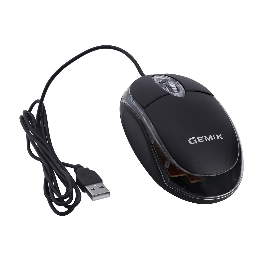 Мышка Gemix GM105 USB black (GM105Bk) - 3 Мышка Gemix GM105 USB black (GM105Bk) - 3