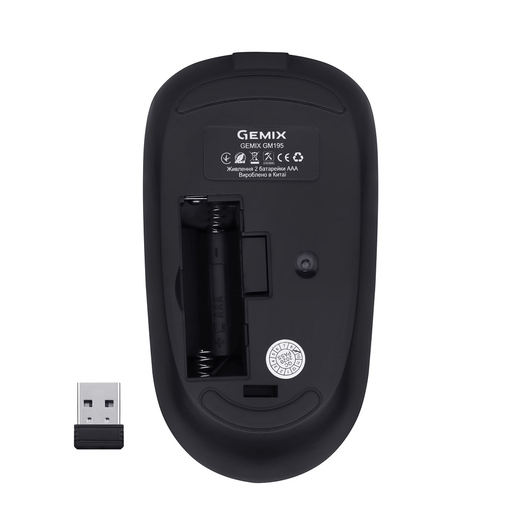 Мышка Gemix GM195 Wireless Black (GM195Bk) - 4