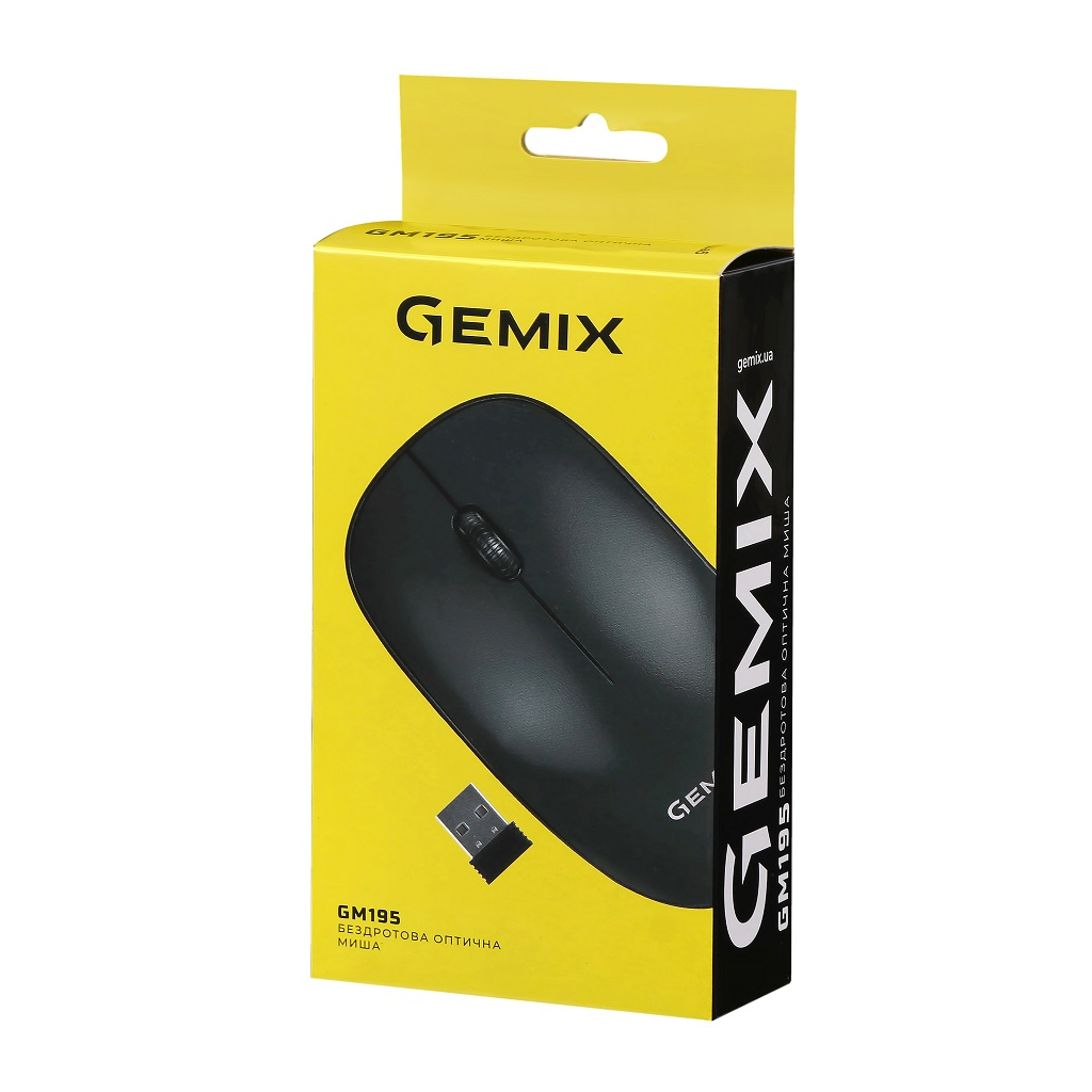 Мышка Gemix GM195 Wireless Black (GM195Bk) - 6