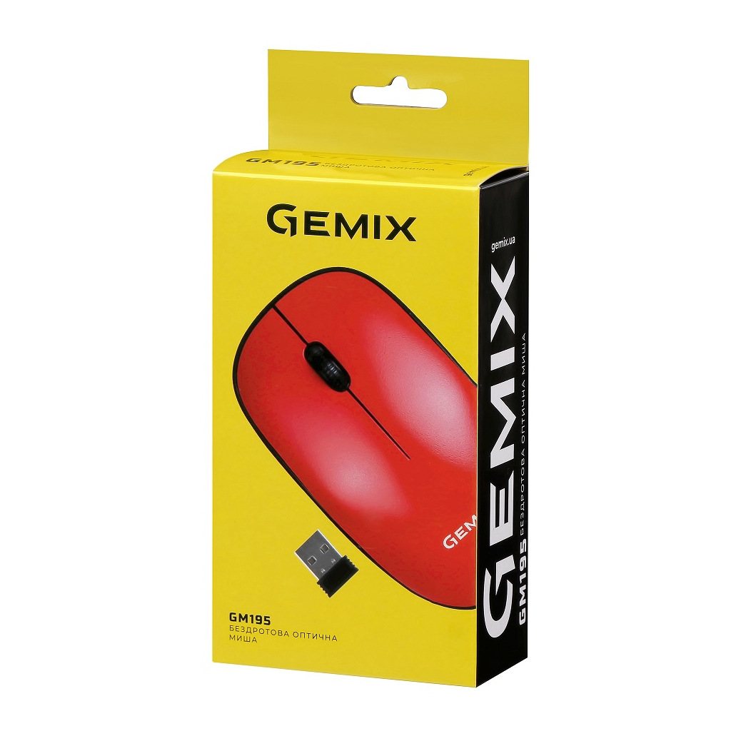 Мышка Gemix GM195 Wireless Red (GM195Rd) - 4