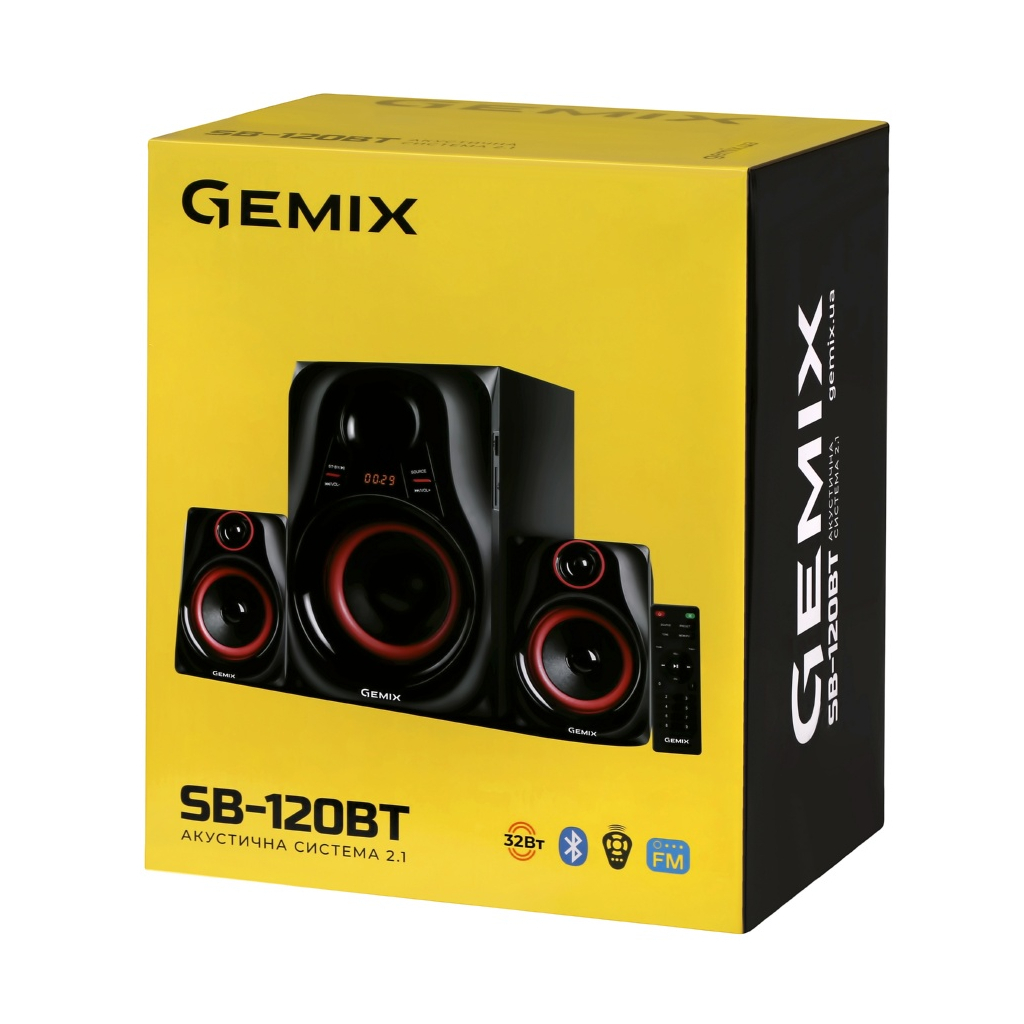 Акустическая система Gemix SB-120BT Black - 4