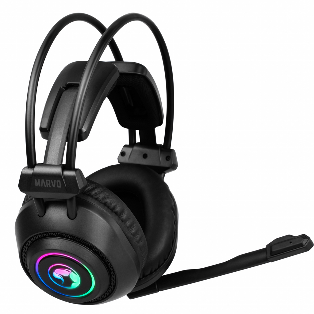 Наушники Marvo HG9056 7 colors-LED 7.1 Black (HG9056) - 3