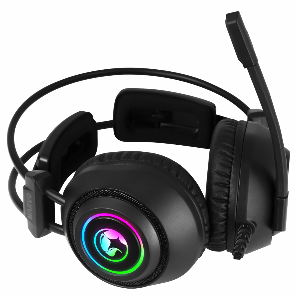 Наушники Marvo HG9056 7 colors-LED 7.1 Black (HG9056) - 5
