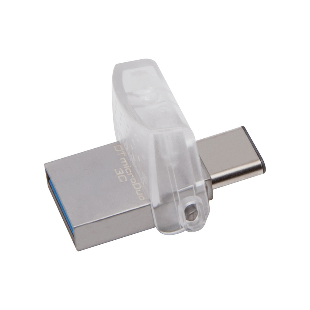 USB флеш накопитель Kingston 128GB DataTraveler microDuo 3C USB 3.0/Type C (DTDUO3C/128GB) - 3