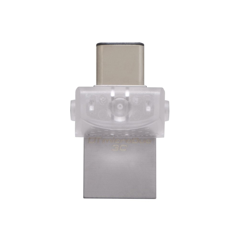 USB флеш накопитель Kingston 128GB DataTraveler microDuo 3C USB 3.0/Type C (DTDUO3C/128GB) - 4