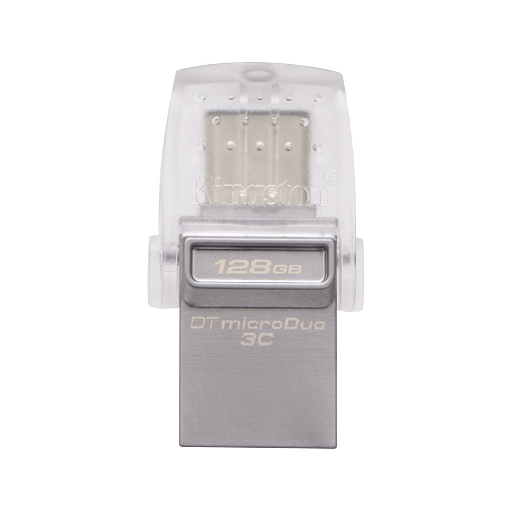 USB флеш накопитель Kingston 128GB DataTraveler microDuo 3C USB 3.0/Type C (DTDUO3C/128GB)