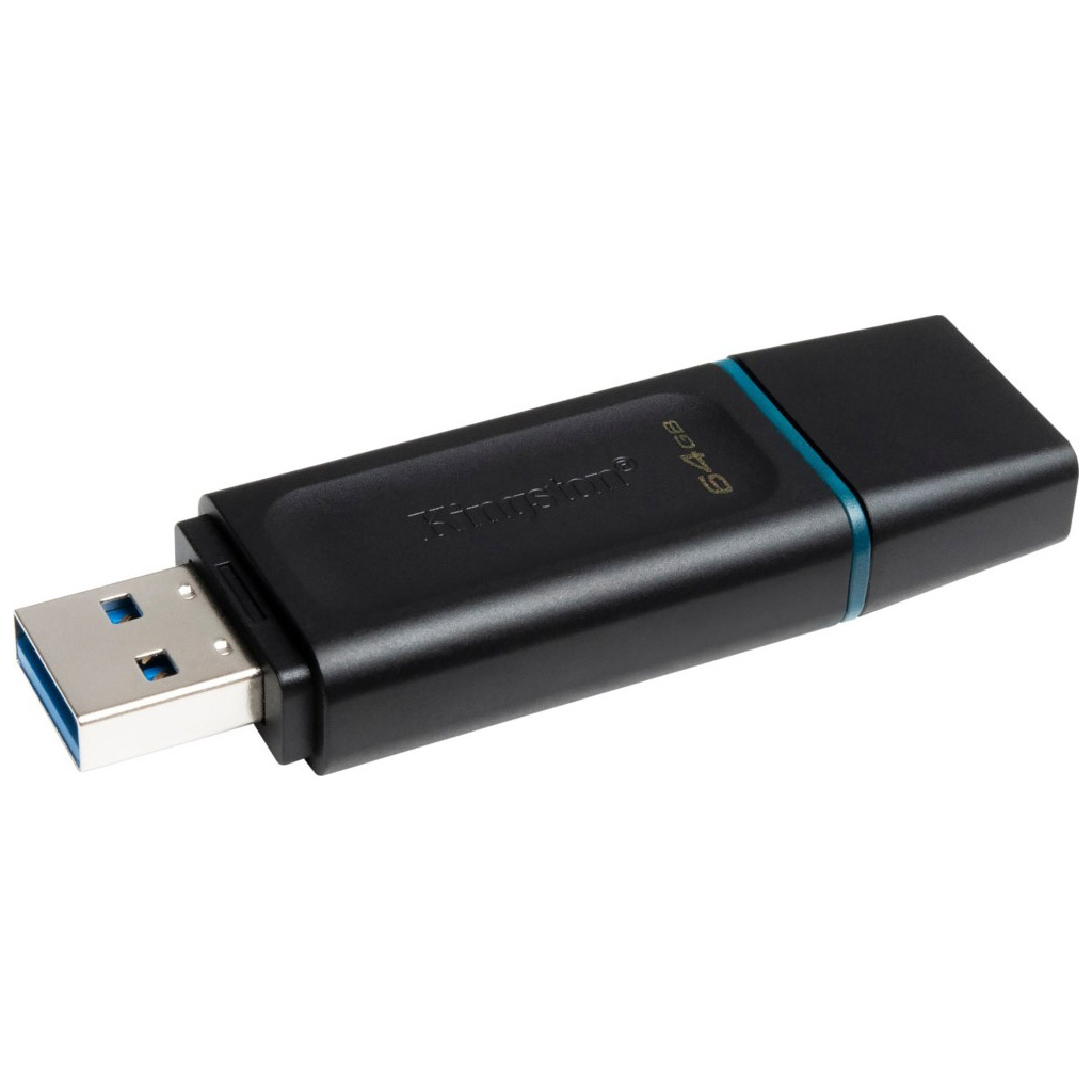 USB флеш накопитель Kingston 64GB DataTraveler Exodia Black/Teal USB 3.2 (DTX/64GB) - 3