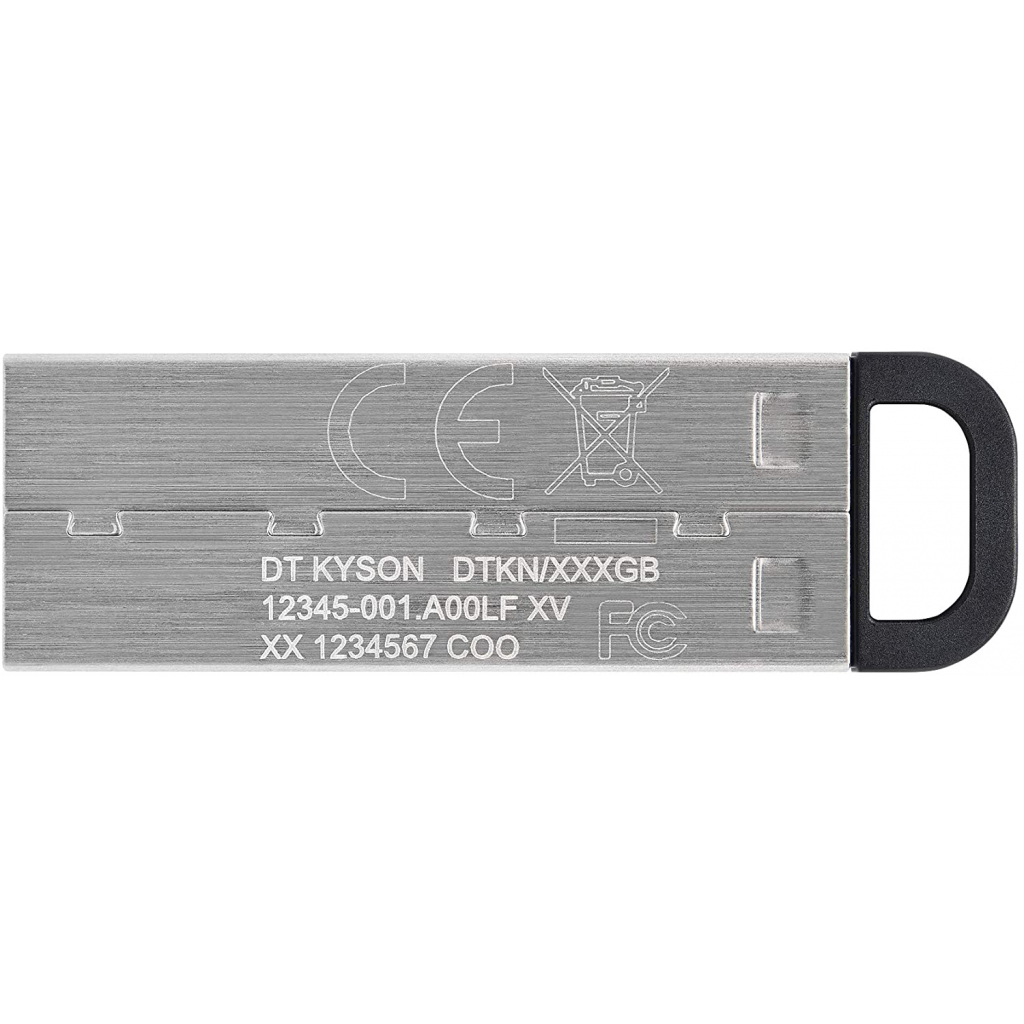 USB флеш накопитель Kingston 32GB DT Kyson Silver/Black USB 3.2 (DTKN/32GB) - 2