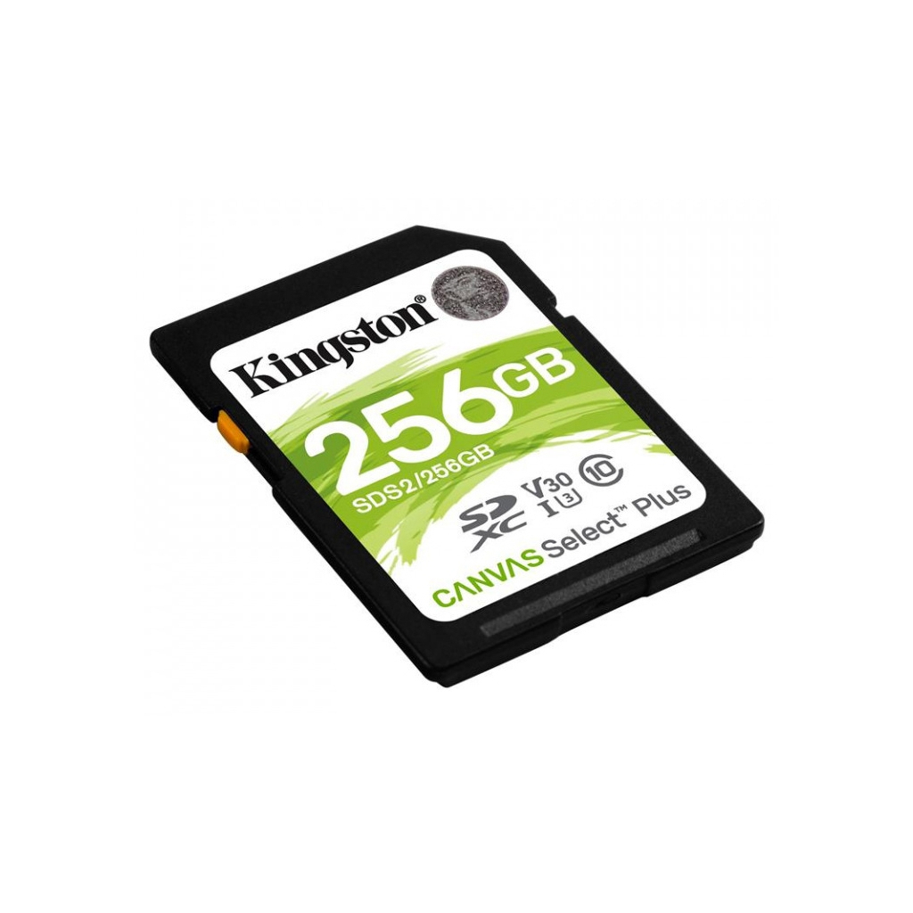 Карта памяти Kingston 256GB SDXC class 10 UHS-I U3 Canvas Select Plus (SDS2/256GB) - 1