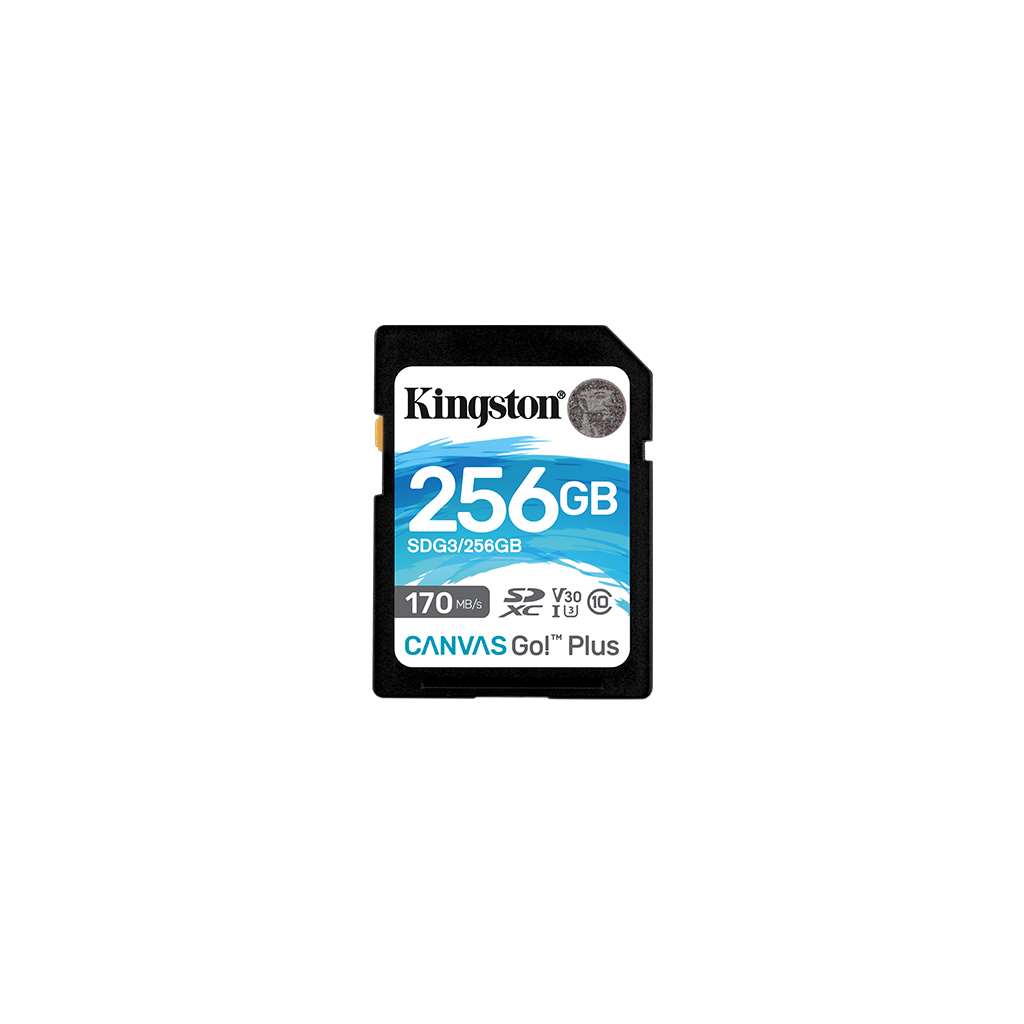 Карта памяти Kingston 256GB SDXC class 10 UHS-I U3 Canvas Go Plus (SDG3/256GB)
