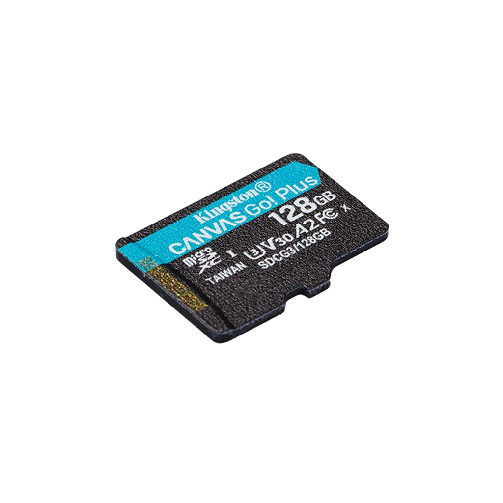 Карта памяти Kingston 128GB microSD class 10 UHS-I U3 A2 Canvas Go Plus (SDCG3/128GBSP) - 1