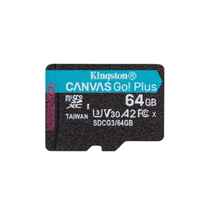 Карта памяти Kingston 64GB microSD class 10 UHS-I U3 A2 Canvas Go Plus (SDCG3/64GBSP)