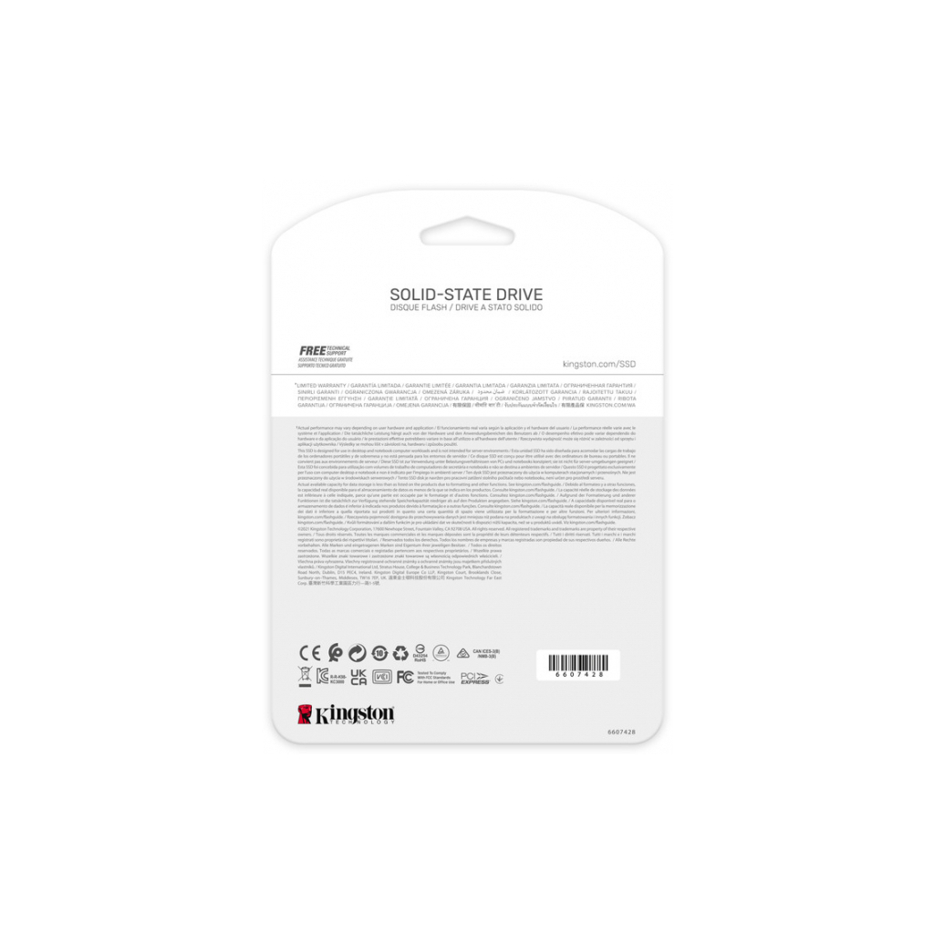 Накопитель SSD M.2 2280 1TB Kingston (SKC3000S/1024G) - 4