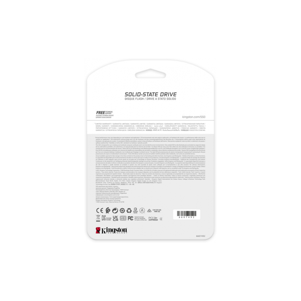 Накопитель SSD M.2 2280 500GB Kingston (SFYRS/500G) - 6