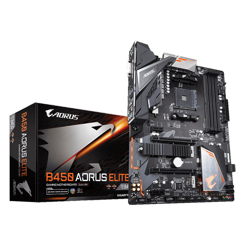 Материнская плата GIGABYTE B450 AORUS ELITE