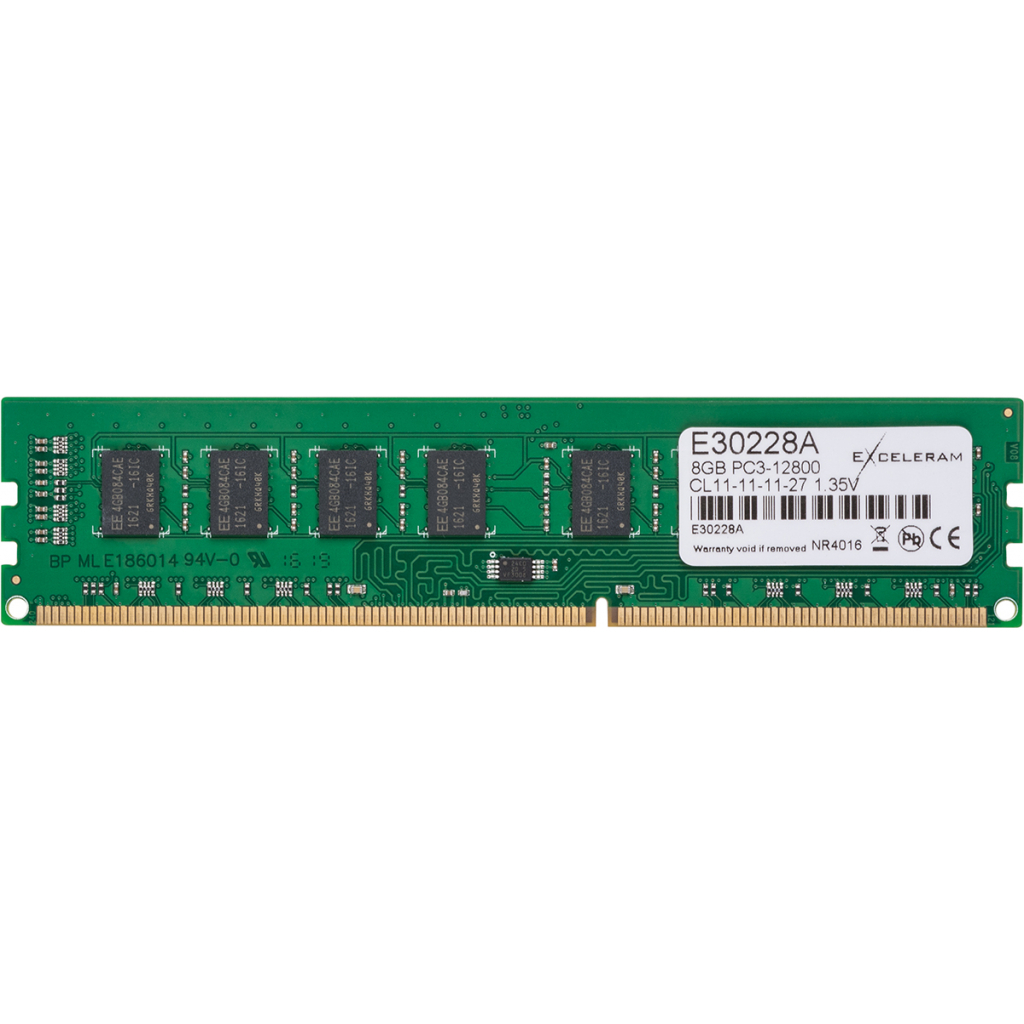 Модуль памяти для компьютера DDR3L 8GB 1600 MHz eXceleram (E30228A) - 1