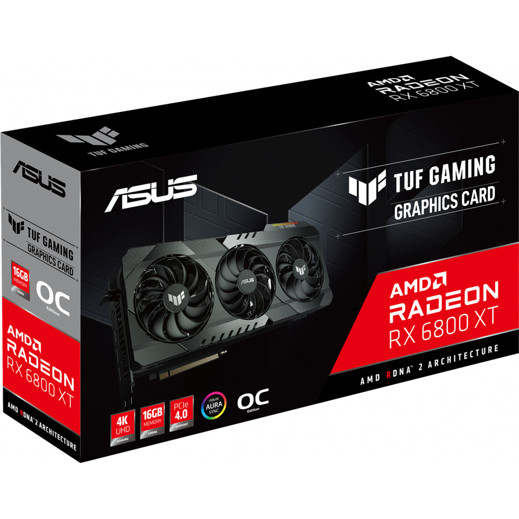 Видеокарта ASUS Radeon RX 6800 XT 16Gb TUF OC GAMING (TUF-RX6800XT-O16G-GAMING) - 3