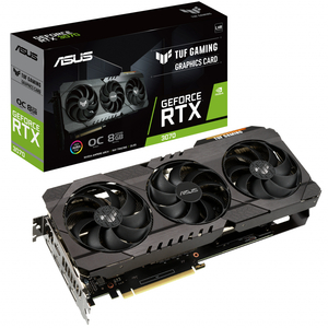 Видеокарта ASUS GeForce RTX3070 8Gb TUF OC V2 GAMING LHR (TUF-RTX3070-O8G-V2-GAMING)